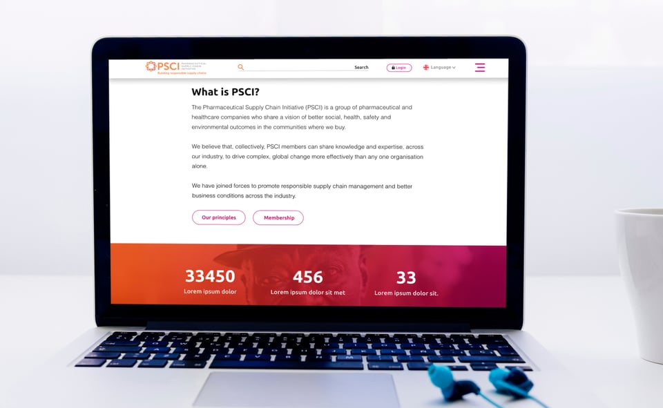PSCI – UI/UX design och branding av en ny tillgänglig och modern webbplattform – bild 2
